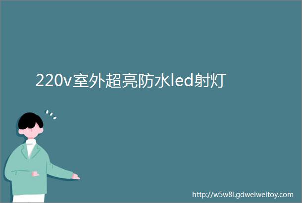 220v室外超亮防水led射灯